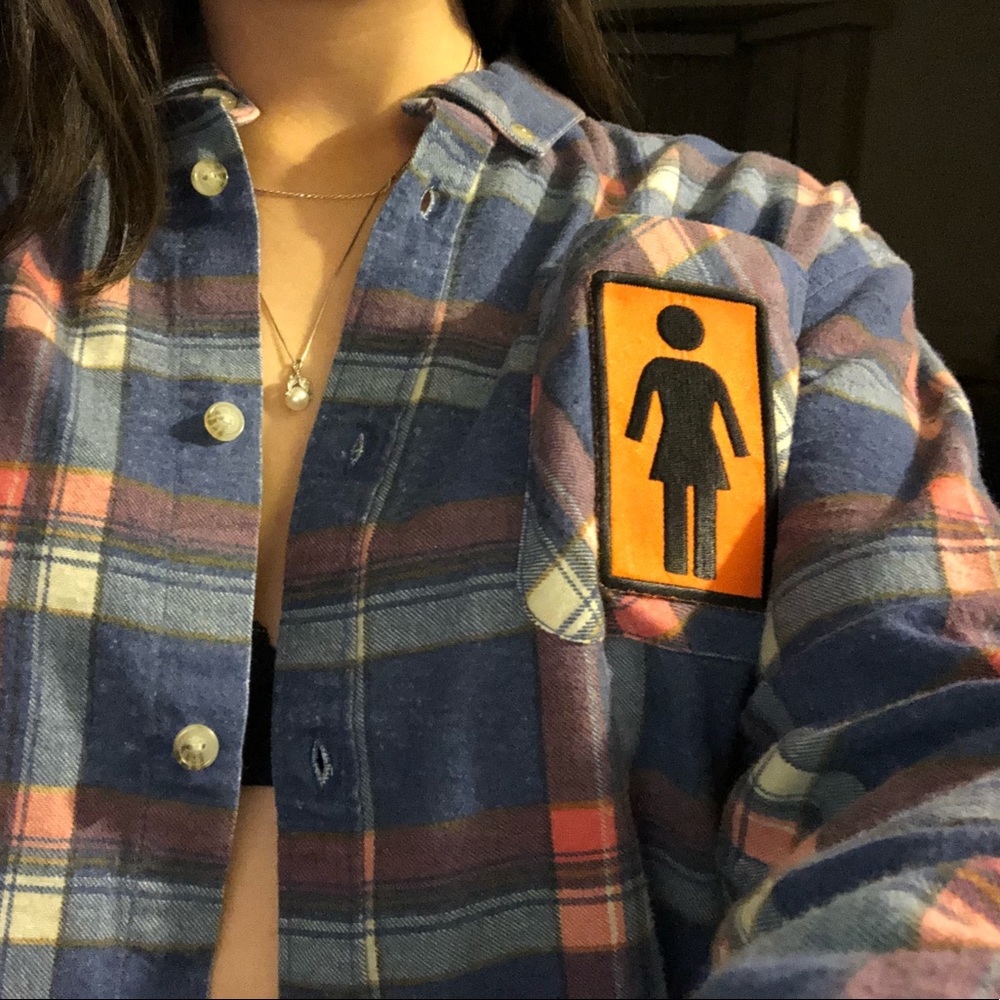 RVCA x Girl skateboard Flannel